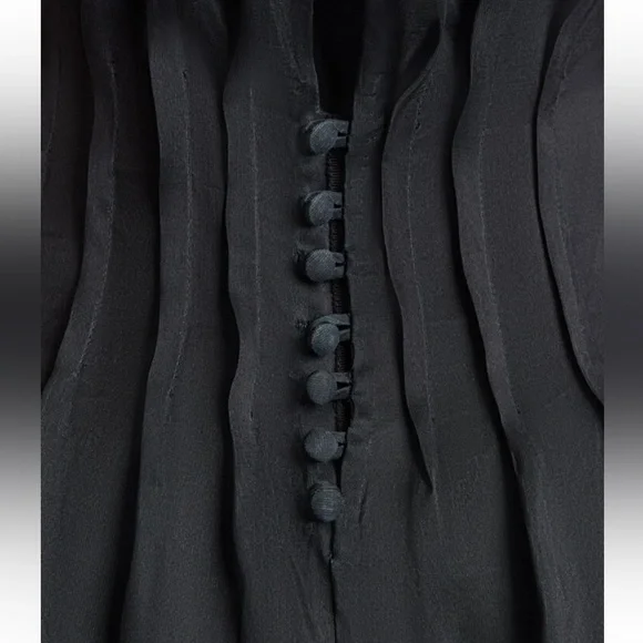 Khaite Westin Organza Top, 6, Black - Picture 8 of 17